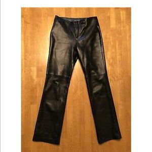 banana republic leather pants